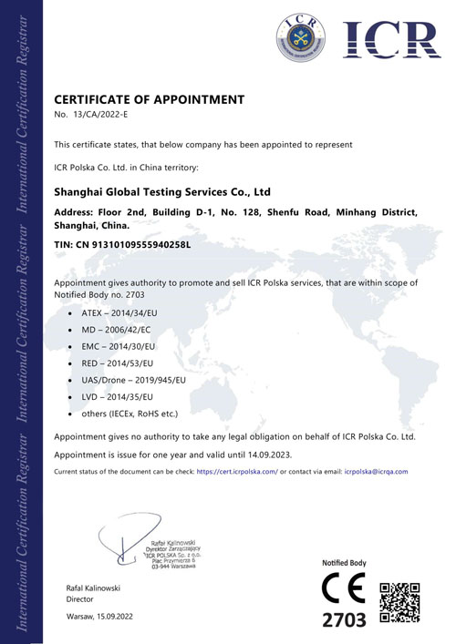 Authorized by  ICR(NB2703)